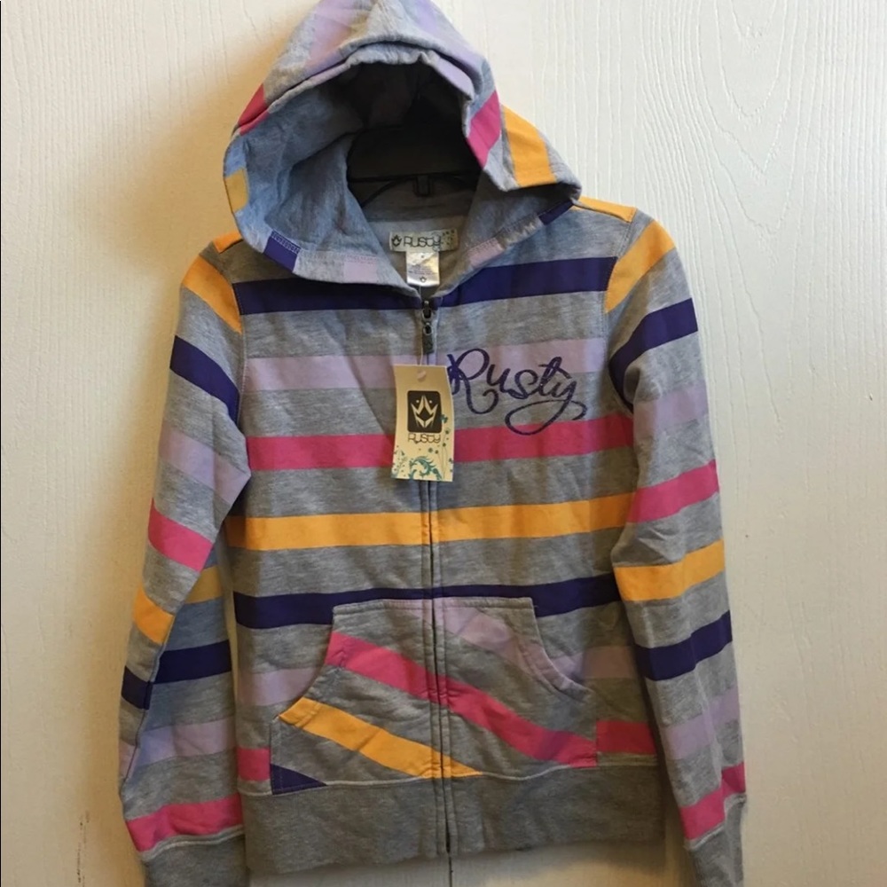 ☘️5 for $15 ☘️Rusty Girls Hoodie Medium 8/10